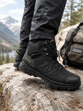 MEN'S NEW BALANCE WORK CALIBRE WORK BOOTS SIZE 14 WIDE COMPOSITE TOE